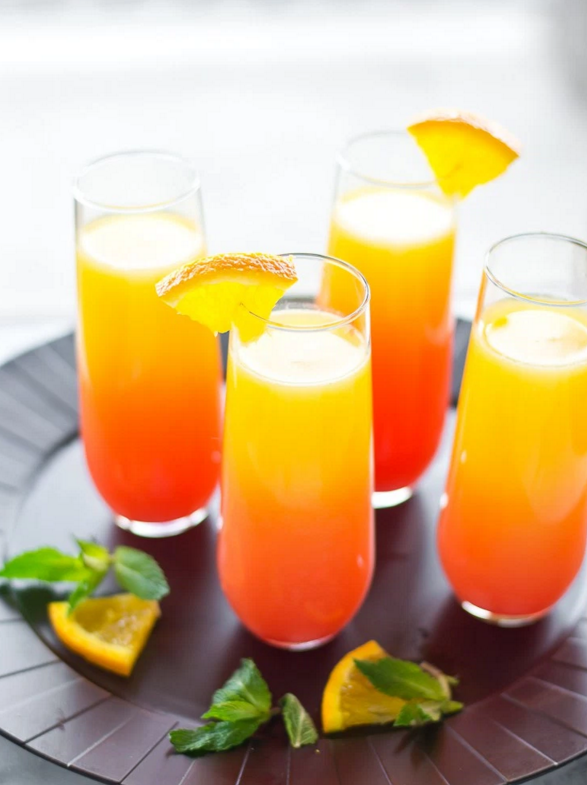 Tequila Sunrise Mimosas