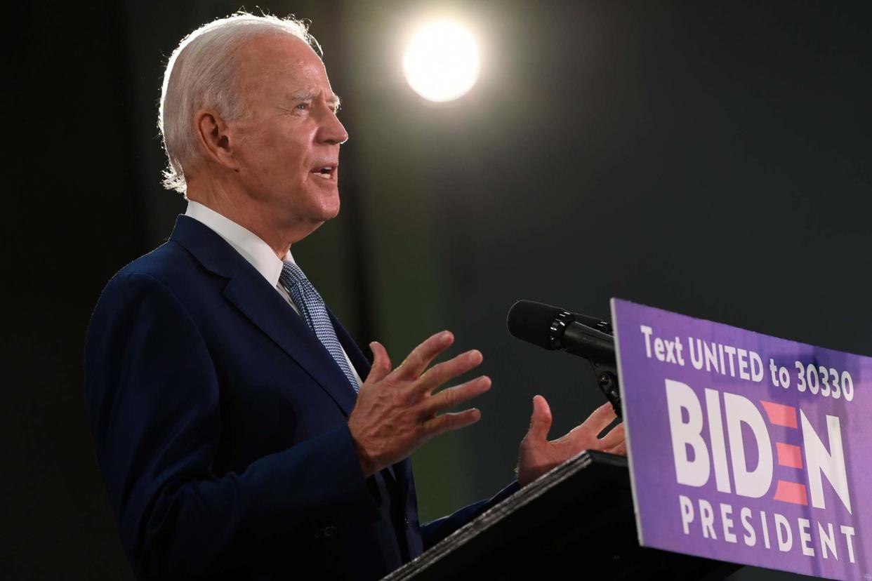 Democratic presidential candidate, former Vice President Joe Biden: AP