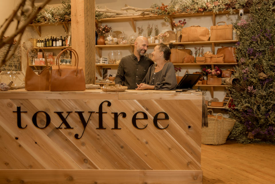 A woodland-inspired tiny store, Toxyfree.