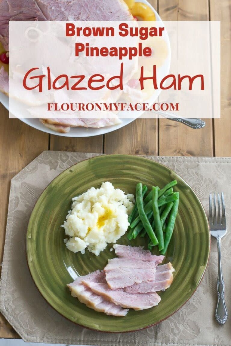 Brown Sugar Pineapple Glazed Ham