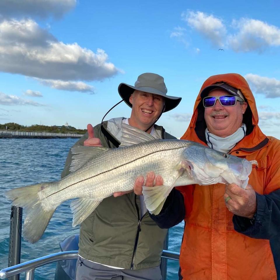 A nice snook was caught and released March 15, 2023 aboard Fineline Fishing Charters with Capt. Jim Ross near Port Canaveral.