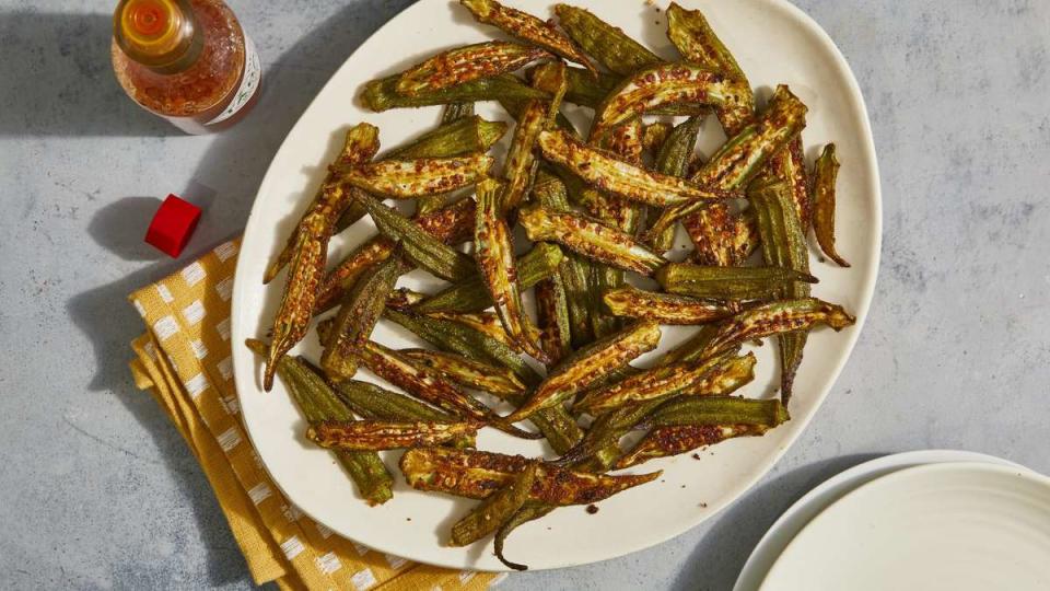 Simple Roasted Okra