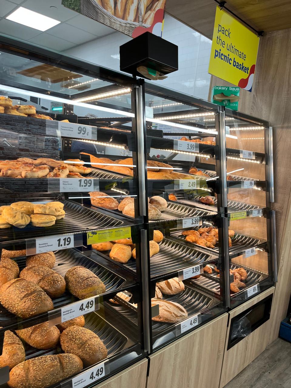 The bakery at Harlem's Lidl.