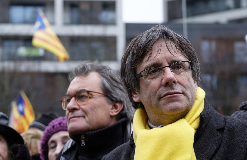 Artur Mas y Carles Puigdemont en una foto de archivo durante un acto soberanista en Bruselas