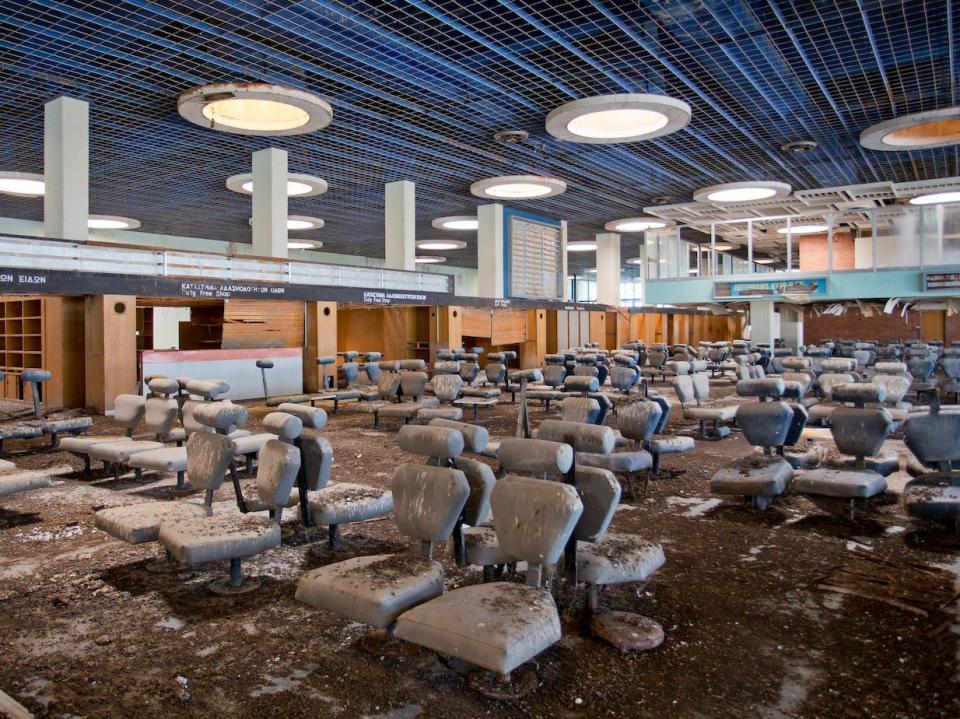 An image of the abandoned Nicosia International Airport in Cyprus.