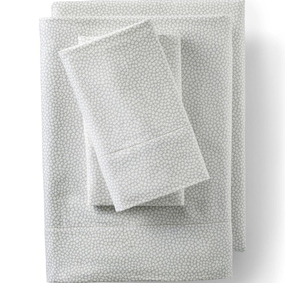 <p><strong>Lands' End</strong></p><p>landsend.com</p><p><strong>$199.66</strong></p><p>Crafted from 100 percent Supima cotton, this flannel sheet set by Lands’ End brings extreme softness to the bedroom. "These sheets are even prettier in person than in the picture. The quality is superb and so soft and comfortable," raves a <a href="https://go.redirectingat.com?id=74968X1596630&url=https%3A%2F%2Fwww.landsend.com%2Fproducts%2Fprinted-6-oz-flannel-sheets%2Fid_328242&sref=https%3A%2F%2Fwww.housebeautiful.com%2Fshopping%2Fhome-accessories%2Fg34303170%2Fbest-flannel-sheets%2F" rel="nofollow noopener" target="_blank" data-ylk="slk:five-star review;elm:context_link;itc:0;sec:content-canvas" class="link ">five-star review</a>. Its fitted sheet features all-around elastic, ensuring a perfect fit on even the deepest of mattresses. </p>