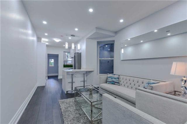 <p><span>333 Highfield Rd., Toronto, Ont.</span><span> <br>Potlights and speakers have been installed throughout the home, too.<br> (Photo: Zoocasa)</span><br><br></p>