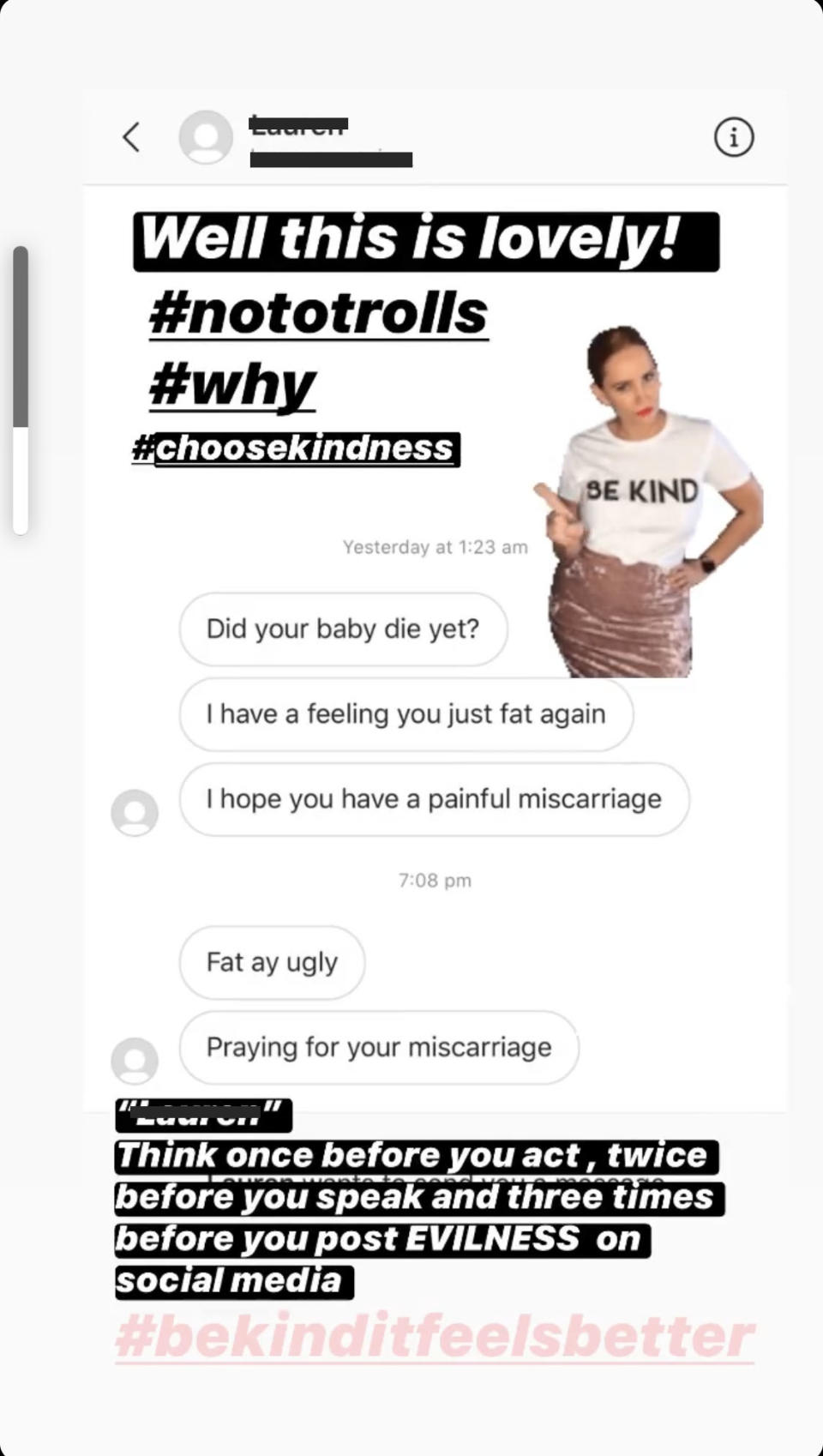 Pregnant MAFS star Jules Robinson taunted by 'evil' troll. Photo: Instagram/julesrobinson82.