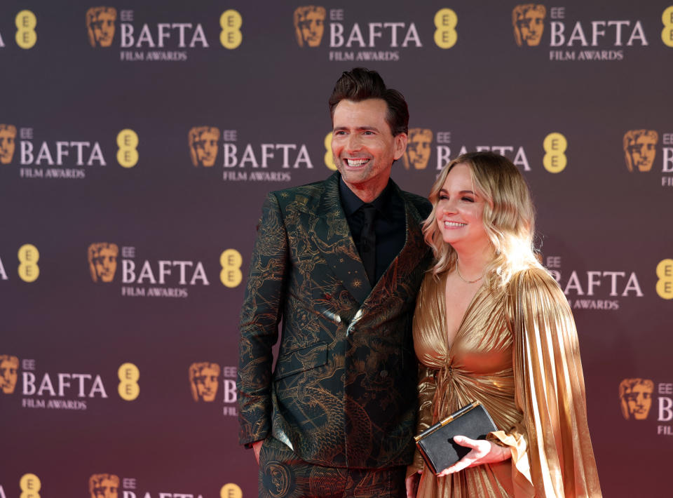 Gastgeber der BAFTAs: David Tennant mit seiner Frau Georgia Moffett (Bild: Reuters)