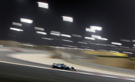 Formula 1 F1 - Bahrain Grand Prix - Bahrain International Circuit, Sakhir, Bahrain - April 8, 2018 Mercedes' Valtteri Bottas in action during the race REUTERS/Ahmed Jadallah