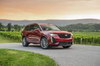 <p>GM's new C1xx platform is the underpinnings of the <a href="https://www.caranddriver.com/cadillac/xt6" rel="nofollow noopener" target="_blank" data-ylk="slk:Cadillac XT6;elm:context_link;itc:0;sec:content-canvas" class="link ">Cadillac XT6</a> and <a href="https://www.caranddriver.com/gmc/acadia" rel="nofollow noopener" target="_blank" data-ylk="slk:GMC Acadia;elm:context_link;itc:0;sec:content-canvas" class="link ">GMC Acadia</a>. According to the IIHS, the passenger-side front door hinge pillar and A-pillar were reinforced, and models built after October 2019 received improved side curtain airbags. Cadillac's newest three-row also received a five-star rating from NHTSA. Its safety ratings are strong, and safety features like automated emergency braking with pedestrian detection, lane-departure warning with lane-keeping assist are both standard. A $1300 Driver Assist package available on XT6 Premium Luxury trim or higher, adds adaptive cruise control, rear-automated emergency braking, and seat belts that automatically tighten during emergency braking.</p><p><a class="link " href="https://www.caranddriver.com/cadillac/xt6" rel="nofollow noopener" target="_blank" data-ylk="slk:MORE XT6 INFO;elm:context_link;itc:0;sec:content-canvas">MORE XT6 INFO</a></p>