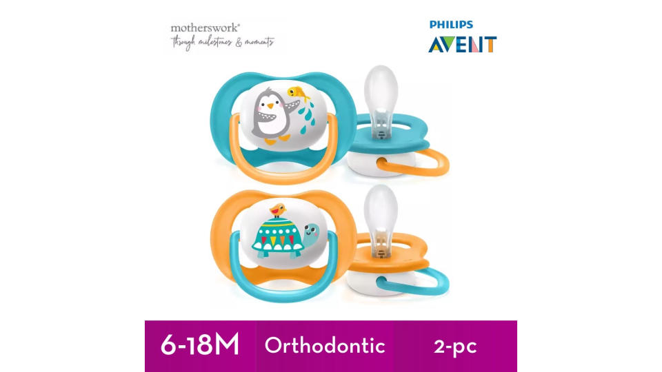 Philips Avent Ultra Air Pacifier Twin Pack 6-18 months. (Photo: Shopee SG)