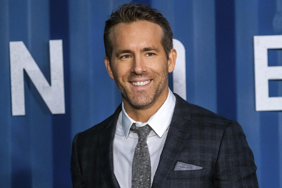 FILE - In this Tuesday, Dec. 10, 2019 file photo, Ryan Reynolds attends the premiere of Netflix's 