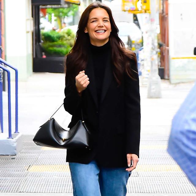 Katie Holmes Goes Denim for a Ladies-Only Lunch in Beverly Hills