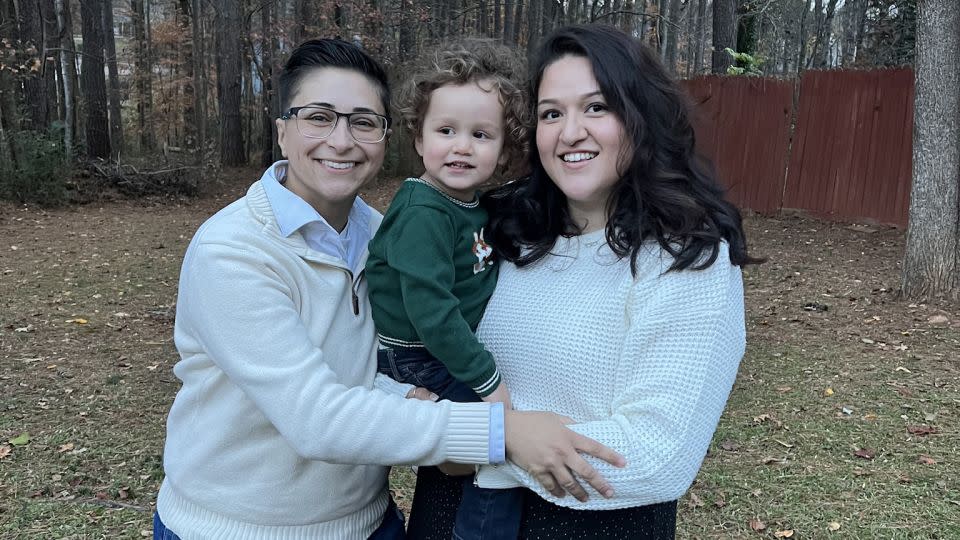 Hana Husković, an economist at the Bureau of Labor Statistics in Atlanta, dreams of buying a home in Decatur, Georgia with her wife Michelle and their son. But the couple worries they'll never be able to afford to do so. - Courtesy Hana Husković and Carolina Landaverde Photography