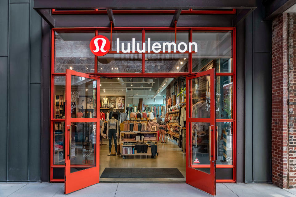 Lululemon has issued a statement distancing themselves from a "bat fried rice" t-shirt. (Photo by John Greim/LightRocket via Getty Images)