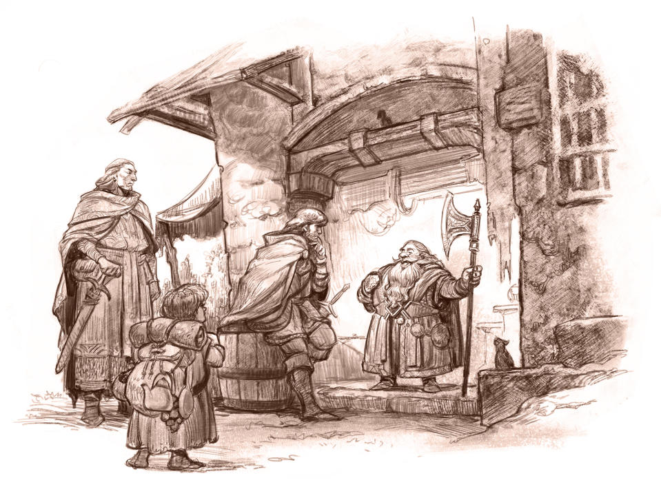 Interior illustrations from Morai - Through the Doors of Durin