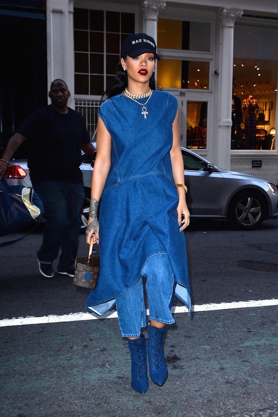 Just leave it to Rihanna to turn classic denim into something unexpected.