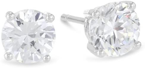 1 Carat Solitaire Diamond Stud Earrings