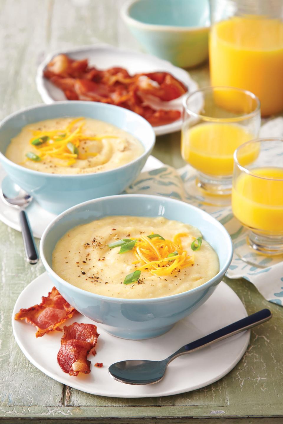 Ground Corn Breakfast Bowls