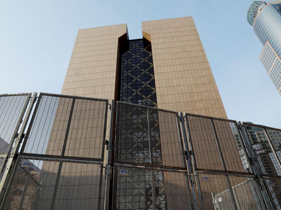 Security fencing surrounds the perimeter of the Hennepin County Government Center, while the fifth day of trial continues for Derek Chauvin, who is facing murder charges in the death of George Floyd, in Minneapolis, Minnesota, US, 2 April, 2021REUTERS