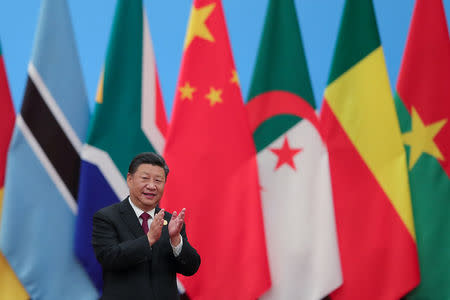 Chinese President Xi Jinping attends the 2018 Beijing Summit Of The Forum On China-Africa Cooperation - Round Table Conference at at the Great Hall of the People in Beijing on September 4, 2018 in Beijing, China. Lintao Zhang/Pool via REUTERS