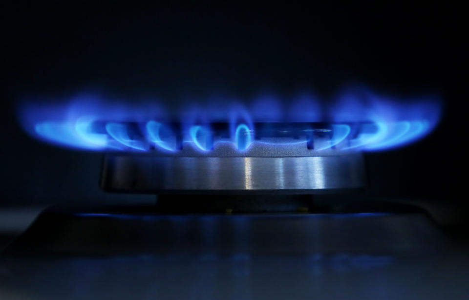 A general view of a gas hob burning as consumer groups are predicting that the UK's other major energy suppliers will raise prices after SSE announced an 8.2% increase in domestic bills.   (Photo by Gareth Fuller/PA Images via Getty Images)