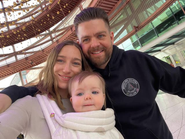 <p>Jack Osbourne Instagram</p> Aree Gearhart, Jack Osbourne, and Maple Osbourne