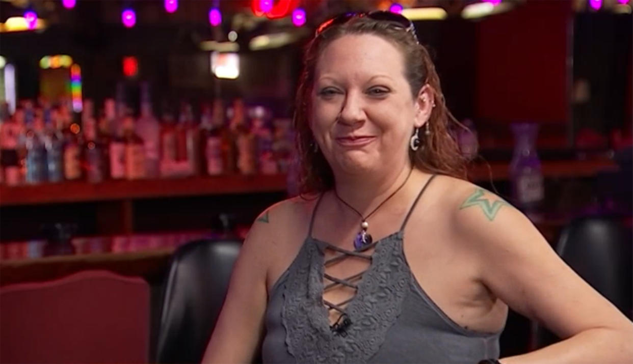 Chelsea Lantrip Bell, a bartender at Chances Dance Hall in Cleburne, Texas. (KXAS)