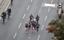 Eliud Kipchoge, the marathon world record holder from Kenya, attempts to run a marathon in under two hours in Vienna