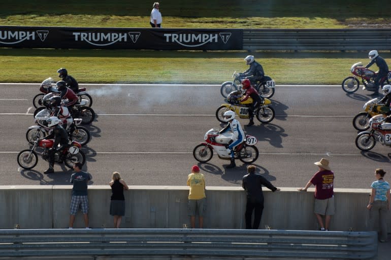 On the grid at Barber.