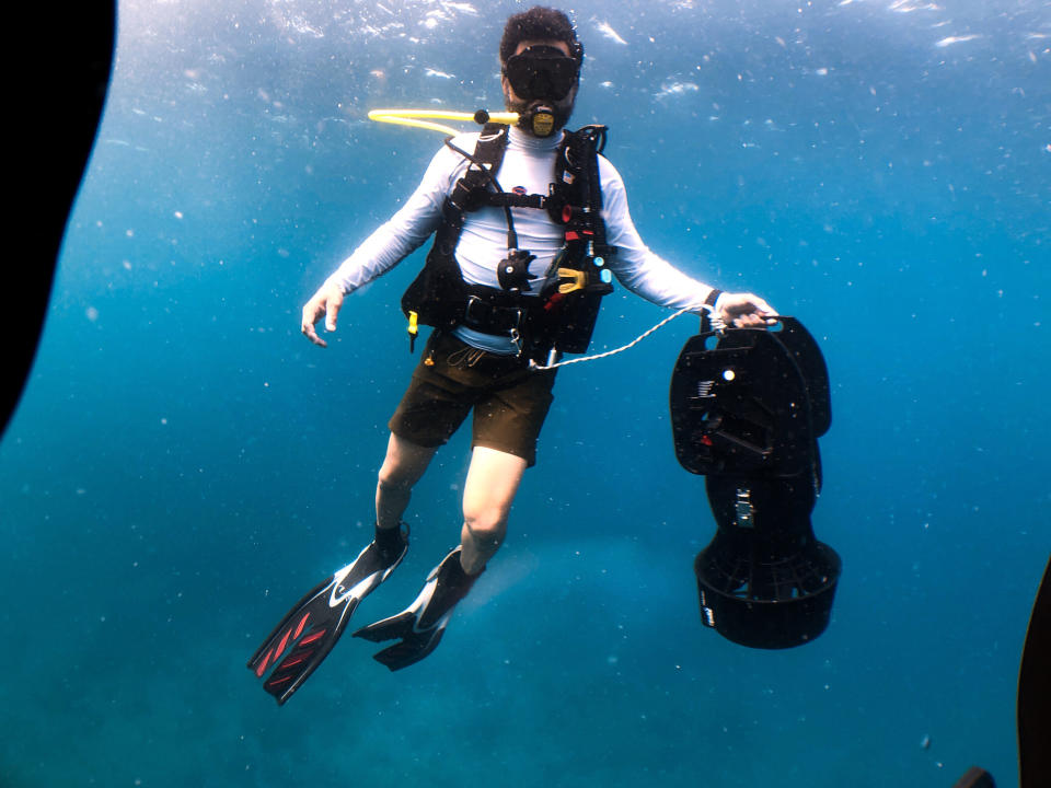 Huertas is an avid diver and has worked to educate others about environmental conservation.&nbsp; (Photo: Jon Huertas)