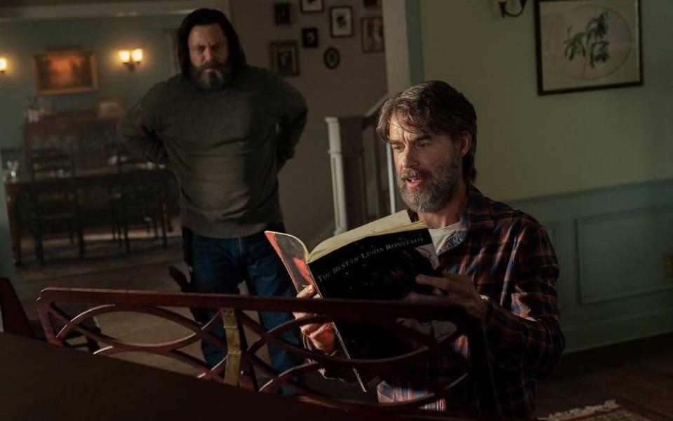 Murray Bartlett and Nick Offerman's love story features an impressive array of plaid shirts, shaggy knits and fulsome beards - HBO