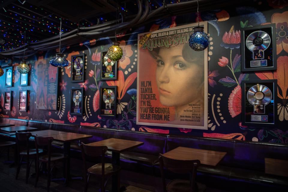 The interior of Tanya Tucker’s Tequila Cantina, a pop-up bar inside the Nudie’s Honky Tonk on Broadway in Nashville, Tenn., Thursday, May 2, 2024.