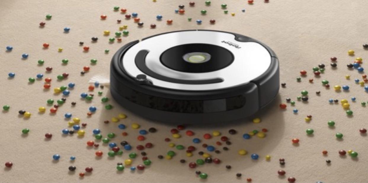 With Roomba you won't cry over spilled candy. (Photo: Walmart)