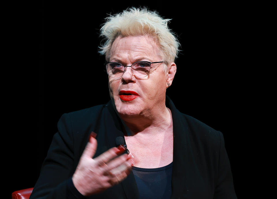 Eddie Izzard speaks at the SAG-AFTRA Foundation during Conversations on Broadway at Robin Williams Center on January 12, 2023 in New York City. (Photo by Arturo Holmes/Getty Images)