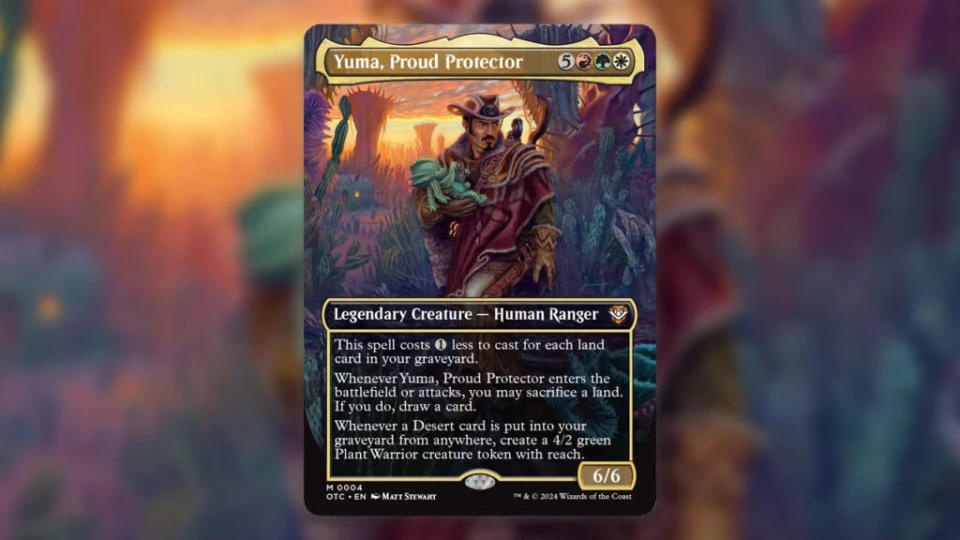 Face commander for MTG Outlaws of Thunder Junction Desert Bloom