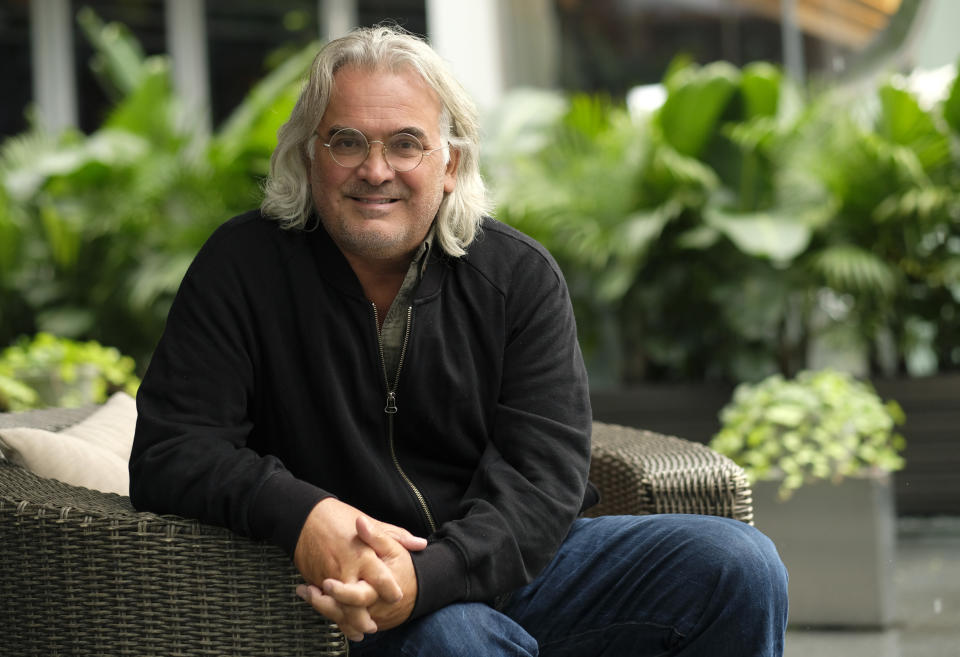 This Sept. 10, 2018 photo shows filmmaker Paul Greengrass posing for a portrait at the Shangri-La Hotel to promote his film "22 July," during the Toronto International Film Festival in Toronto. (Photo by Chris Pizzello/Invision/AP)