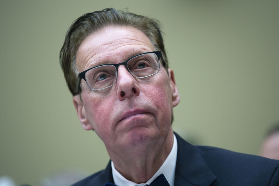 Terry Rauch, Acting Deputy Assistant Secretary of Defense for Health Readiness Policy and Oversight at the Department of Defense, testifies before the U.S. House Committee on Oversight and Reform in March at the United States Capitol in Washington D.C. (Stefani Reynolds/CNP via ZUMA Wire)