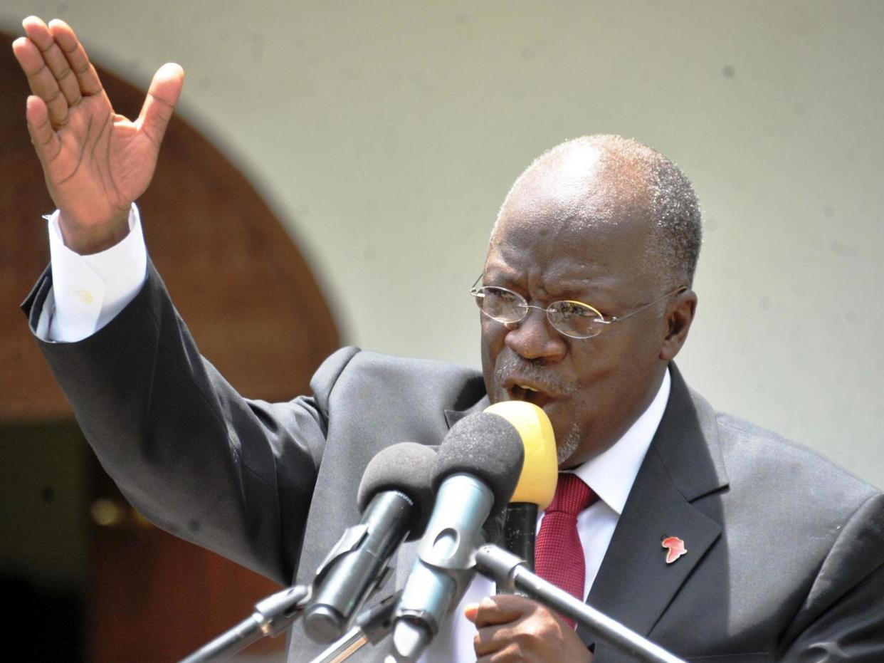 President John Magufuli's government has been criticised over growing authoritarianism: Reuters