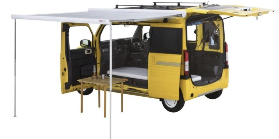 Honda 透過 N-Van 為基礎進行改造，打造單人露營車。