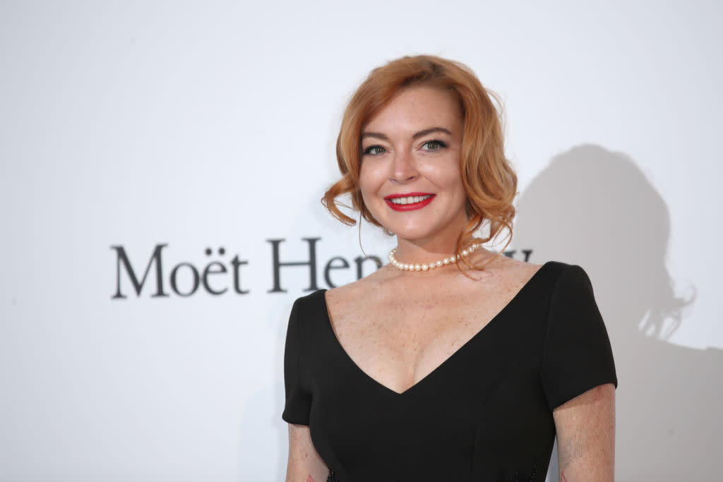 Lindsay Lohan wore the flowery prom dress of your dreams in Cannes