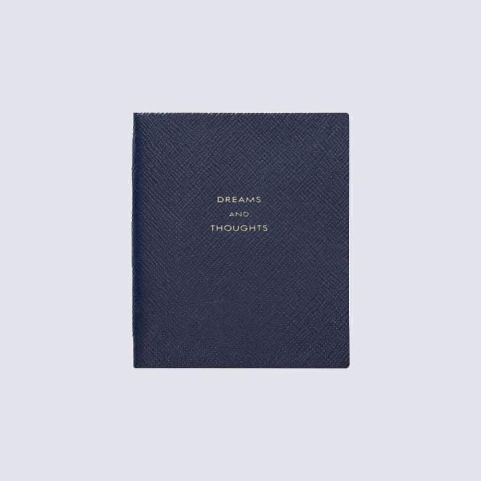 Smythson Journal in Dark Blue