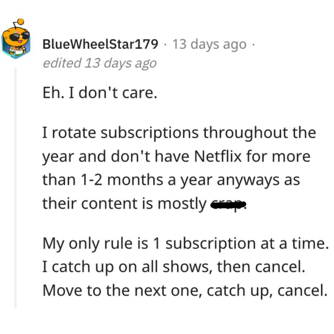 Netflix Price Hike Reddit Post 3
