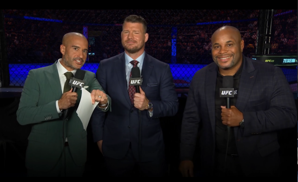 Jon Anik, Michael Bisping, Daniel Cormier