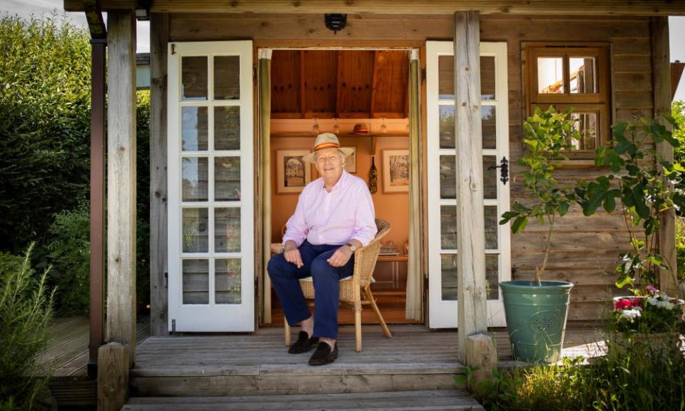 Charles Collingwood, at home in his garden, near Portsmouth, June 2022