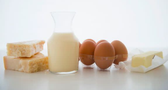 Dairy items, which require refrigeration, should be bagged together.