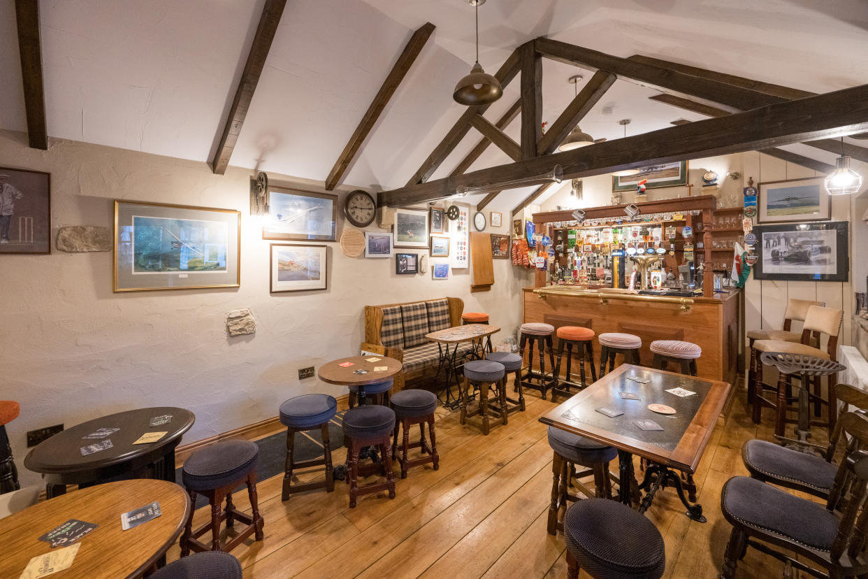 Tucked away behind closed doors you will find a fully functioning, albeit, unlicensed, pub. 