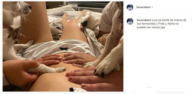 La foto que compartió Fabián Cubero (Foto: Instagram/@lucacubero)