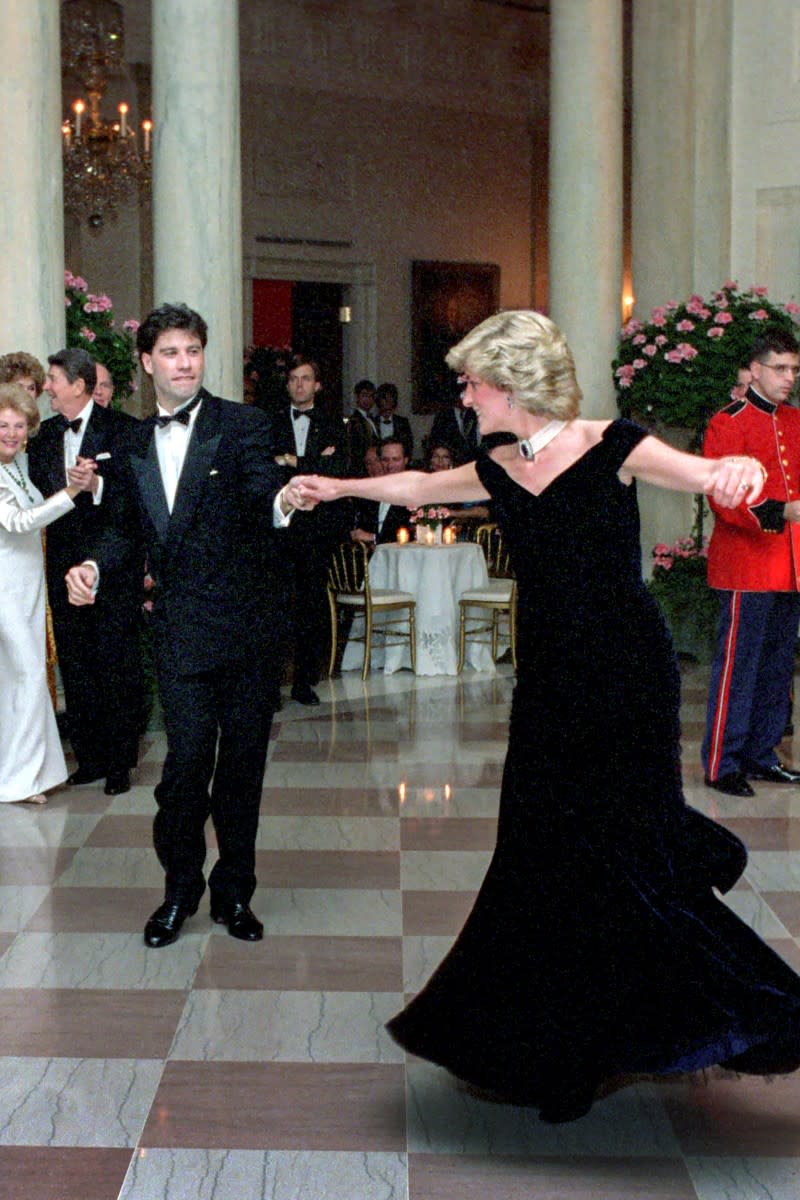 Princess Diana dancing with John Travolta